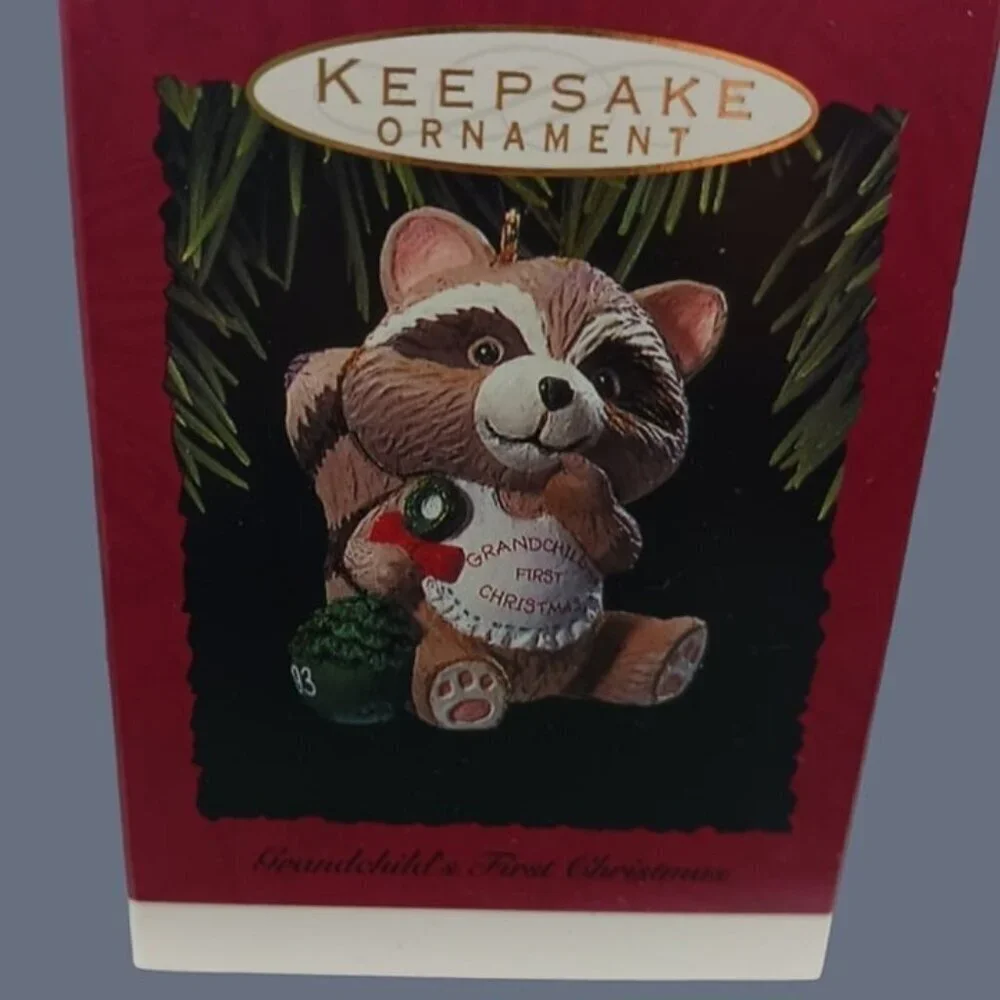 Hallmark vtg animals lot of 9 ornaments